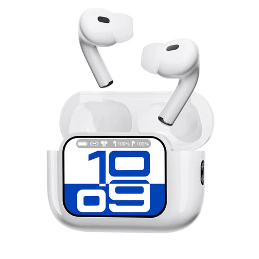 UYUXIO ANC ENC Earbuds with LCD Screen Noise Cancelling Wireless Earphone High Sound Quality Headphone Ear Buds Touch Headset