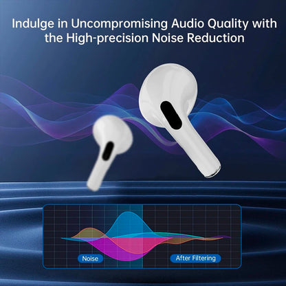 UYUXIO ANC ENC Earbuds with LCD Screen Noise Cancelling Wireless Earphone High Sound Quality Headphone Ear Buds Touch Headset
